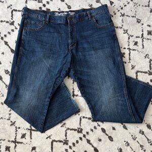 Wrangler Retro Relaxed Boot Cut Jeans Mens Blue Denim Size 42X32